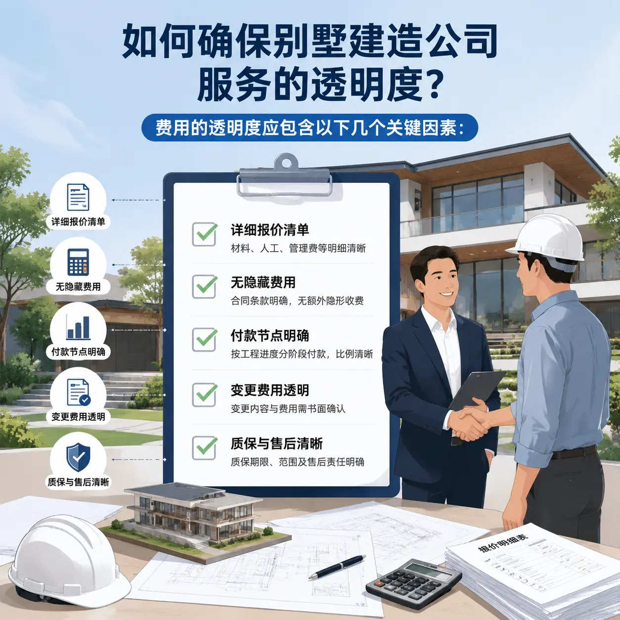 在 六盘水 如何确保别墅建造公司服务的透明度？
