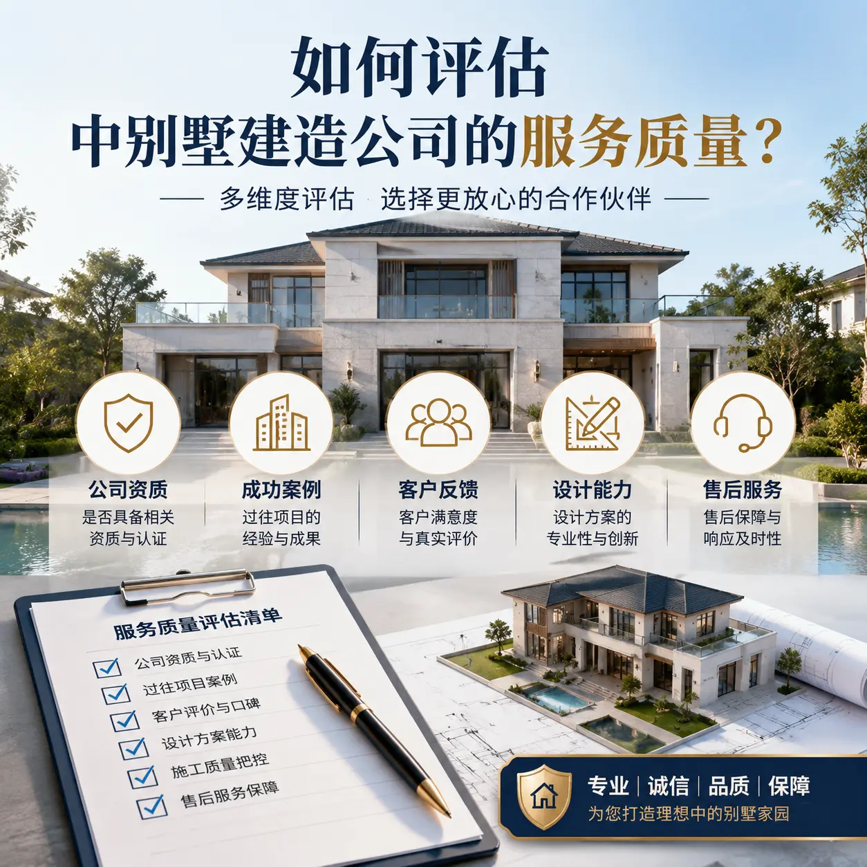 如何评估 六盘水 中别墅建造公司的服务质量?