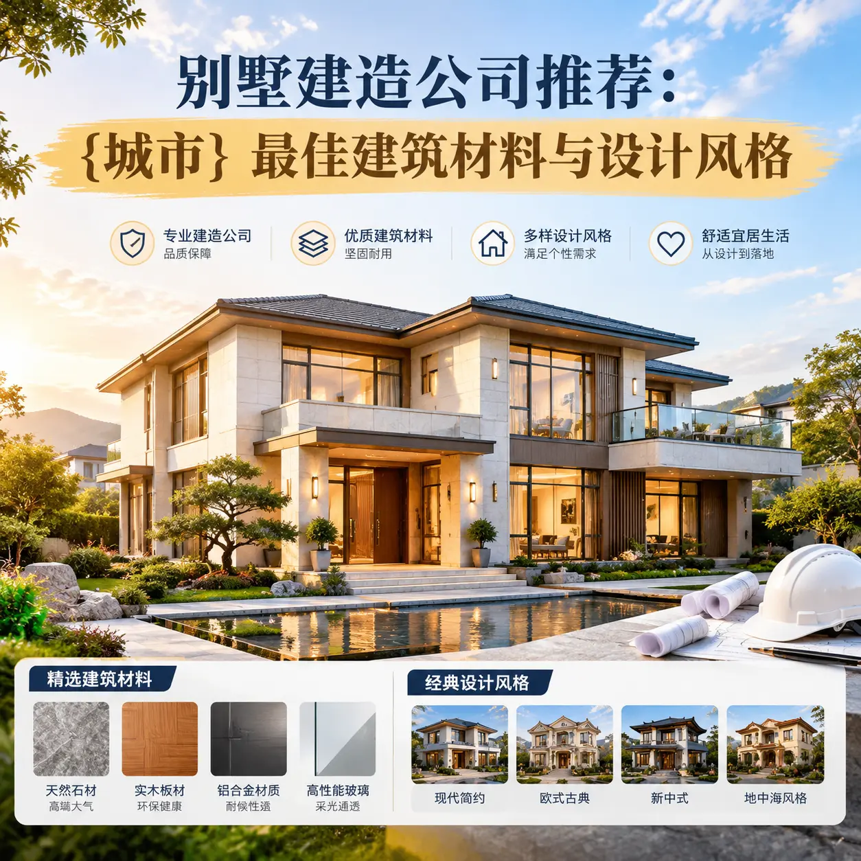 别墅建造公司推荐: 六盘水 最佳建筑材料与设计风格